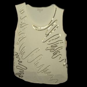 Crescent 🌘 Sequined Sleeveless Top XL